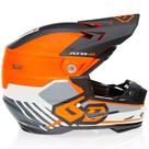 Capacete 6d atr-2 target laranja neon