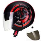 Capacete Aberto Bieffe Allegro Feminino Várias Cores + Viseira Fumê