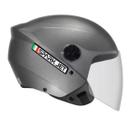 Capacete aberto c/viseira jet solid chumbo-58