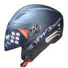 Capacete Aberto com óculos interno FW3 X Open Limited Cor:PretoTamanho:56