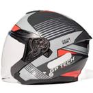 Capacete Aberto Gp Tech OF669 Air Vermelho Moto