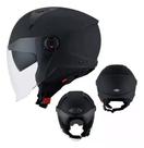 Capacete Aberto Kyt D-city Plain Matt Black Preto Fosco Capacete Aberto Kyt D-city Plain Matt Black Preto Fosco