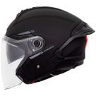 Capacete Aberto Mt Cosmo Sv Solid A1 Preto Fosco Com Óculos