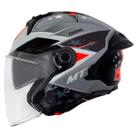 Capacete Aberto Mt Cosmo Sv Stellar C2 Cinza Brilhante - Capacete Aberto Mt Cosmo Sv Stellar C2 Cinza Brilhante -