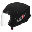 Capacete Aberto New Liberty 3 Three Moto Masculino Feminino Pro Tork Conforto Proteção Segurança Resistência