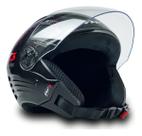 Capacete Aberto Para Moto Fw3 X Open Classic Preto Brilhante