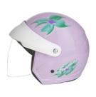 Capacete Aberto Wind Visor V3 Femme II Taurus Branco Preto Lilás