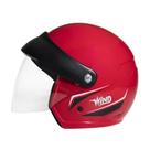 Capacete Aberto Wind Visor Vermelho 58 Taurus