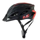 Capacete Adulto Inmold RAD7 New - Preto/Vermelho