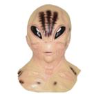 Capacete Alien Bald Man Latex, máscara facial completa, cosplay de festa