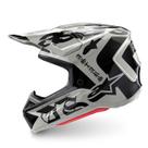 Capacete Alpinestars SM7 Wolf Dust Cinza Claro Preto Capacete Alpinestars SM7 Wolf Dust Cinza Claro Preto