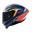 Capacete Alpinestars SR10 Pedro Acosta Azul e Vermelho Fosco
