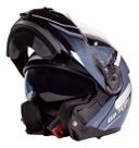 Capacete Articulado A118 Elite Preto Branco Cinza Gp Tech