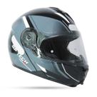 Capacete Articulado Gp Tech A118 Sv Elite Branco/Preto/Cinza Fosco