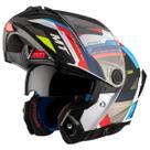 Capacete Articulado MT Atom 2 SV Bast A0 Pearl Branco Brilho