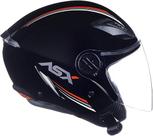 Capacete ASX City Air Solid Brilho Preto 58/M