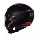 Capacete asx city air solid fosco preto 58/m