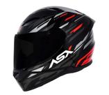 capacete asx city arrow gloss black GRAFITTE RED capacete asx city arrow gloss black GRAFITTE RED