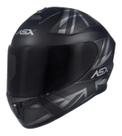 Capacete asx city kingdom cinza fosco prata/grafite 60/l