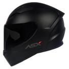 Capacete Asx City Solid Preto Fosco Com Grafite Esportivo Moto