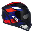 Capacete ASX City Start Fechado Motoqueiro Moto Viseira Transparente