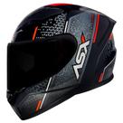 Capacete ASX City Storm Preto Cinza Vermelho