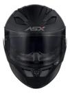 Capacete asx city sv solid preto fosco grafite 60/l