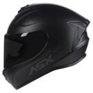 Capacete Asx Draken Solid Fosco Preto Vários Tamanhos