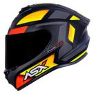 Capacete Asx Draken Spirit Brilho Preto/Vermelho/Grafite Tamanhos