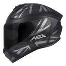 Capacete ASX Draken UK Preto e Cinza Fosco Capacete ASX Draken UK Preto e Cinza Fosco