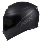 Capacete ASX Eagle Solid Preto Fosco / Cinza