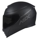 Capacete ASX Eagle Solid Preto Fosco Esportivo Masculino e Feminino