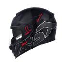 Capacete Asx Eagle Sv Lines Preto Brilho Grafite Com Óculos Interno