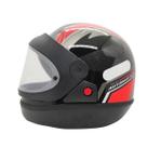 Capacete Automático Bolt Ebf Fechado - Preto E Vermelho - 56