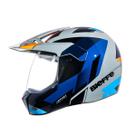 Capacete Bieffe 3 Sport Pala React Cinza Laranja Enduro