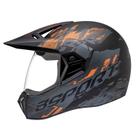 Capacete Bieffe 3 Sport Pala Rusty Preto Moto Masculino Capacete Bieffe 3 Sport Pala Rusty Preto Moto Masculino