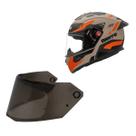Capacete Bieffe B12 Avant Esportivo Areia + Viseira Fume