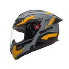 Capacete Bieffe B12 Avant Esportivo Cinza Moto Aerofolio