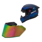 Capacete Bieffe B12 Avant Rosa Moto + Viseira Camaleao