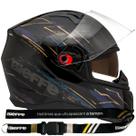 Capacete Bieffe B40 Modelo Hunting Com Óculos Interno Fume Na Cor Camaleão Tamanho 58 Com Easy Fit Para Quem Utiliza Óculos Grau