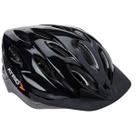Capacete Ciclista Tamanho M 19 Saídas de Ar Leve com Viseira Removível Alça Regulável Átrio