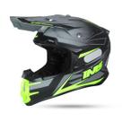 Capacete Cinza Fosco/Flúor Ims Evo Motocross Trilha Enduro