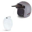 Capacete Compact + Viseira Bubble Prata Tam 56