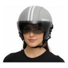 Capacete Coquinho Scooter Bike Moto Elétrica Viseira Fume