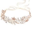 Capacete Coucoland Flower Girl, tiara de cristal em ouro rosa