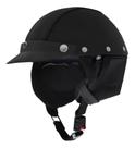 Capacete Couro Coquinho aberto Capacete Couro Coquinho aberto