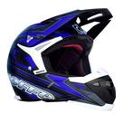 Capacete Cross Bieffe MX Tech Azul Capacete Cross Bieffe MX Tech Azul