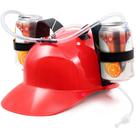Capacete de bebida Novelty Place Can Holder Drinker Hat vermelho