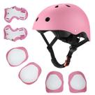 Capacete de bicicleta Gullora Kids ajustável de segurança de 2 a 14 anos rosa