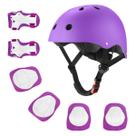 Capacete de bicicleta infantil Gullora ajustável de segurança de 2 a 14 anos roxo